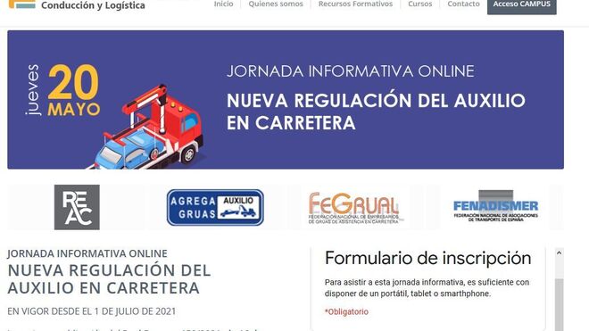 Fenadismer organiza un webinar sobre la nueva regulación de la actividad del auxilio en carretera