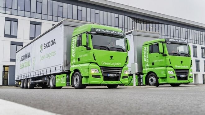 Skoda prueba camiones eléctricos en su logística interna