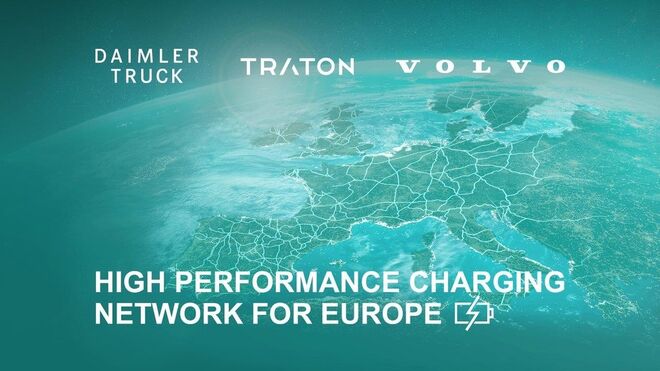 Acuerdo entre Daimler, Traton y Volvo para instalar 1.700 puntos de recarga