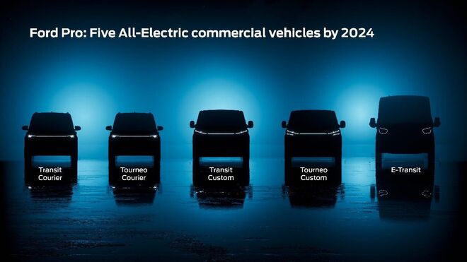 Las Ford Custom y Courier eléctricas llegarán en 2023 y 2024