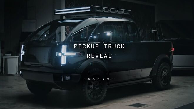 Canoo muestra la versatilidad de su "pick-up-truck"