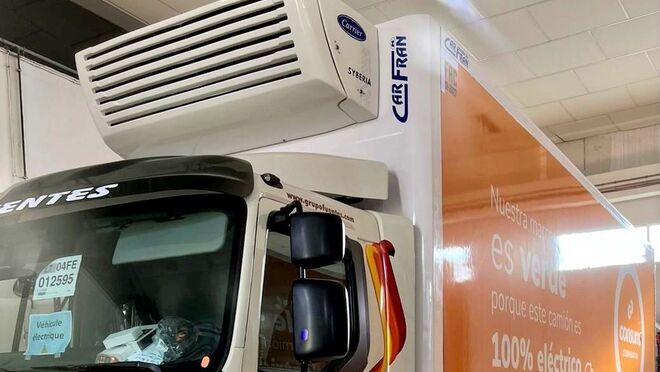 Carrier suministra a Grupo Fuentes tres equipos de frío sin motor para camión eléctrico