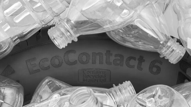 Continental fabrica los primeros neumáticos a partir de botellas de plástico recicladas