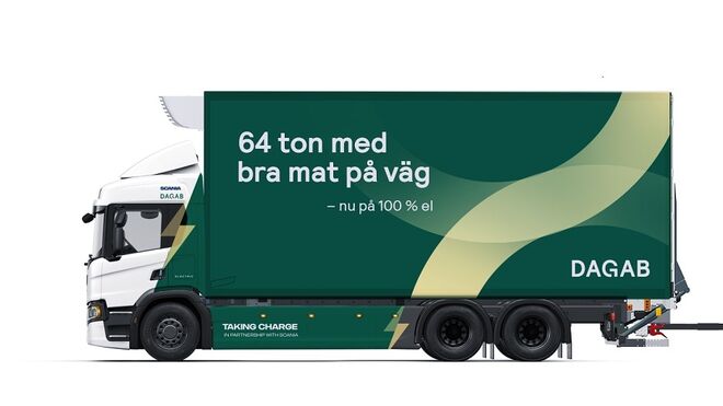 Scania entregará un camión eléctrico de 64 toneladas para el transporte de alimentos