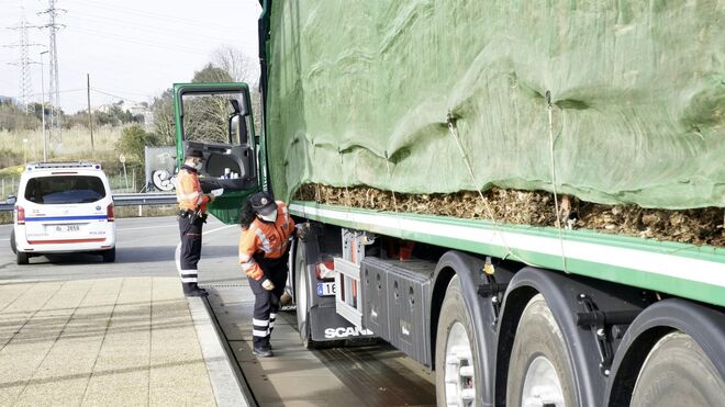 La Ertzaintza refuerza la inspección del peso en camiones