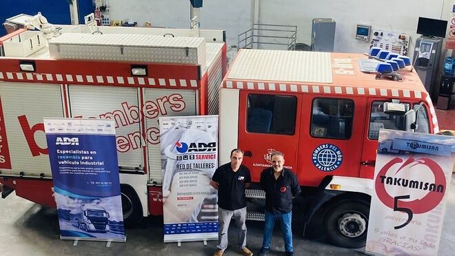 ADR98 repara gratis un camión de los Bomberos de Valencia