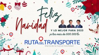 Ruta del Transporte desea una feliz Navidad a sus 600.000 lectores