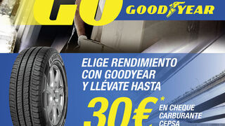 Goodyear premia la compra de sus neumáticos de furgoneta con cheques carburante