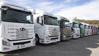Los camiones de hidrógeno de Hyundai dan 142 vueltas al mundo
