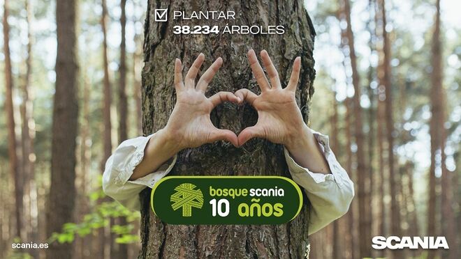 El Bosque Scania cumple diez años con más de 38.000 árboles