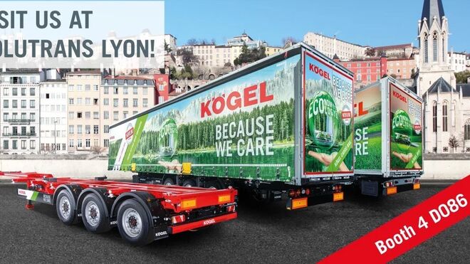 Kögel presenta sus novedades en Solutrans, con especial enfoque en el transporte multimodal