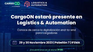CargoON muestra en Logistics & Automation su solución de transporte diseñada para cargadores