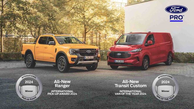 Los nuevos Ford Ranger y Transit Custom, galardonados
