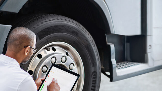 Continental estrena un sensor que mejora la gestión digital de neumáticos para flotas