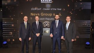 La checa Neva Group se alza con el 'International Dealer of the Year 2024' de DAF