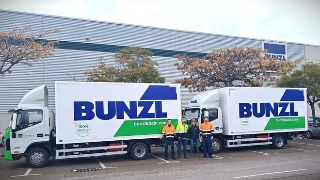 Bunzl incorpora a su flota dos camiones eléctricos JAC