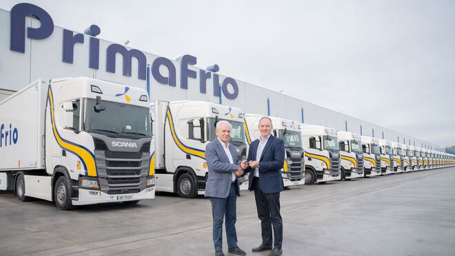 Scania entrega 311 camiones serie S a Primafrio